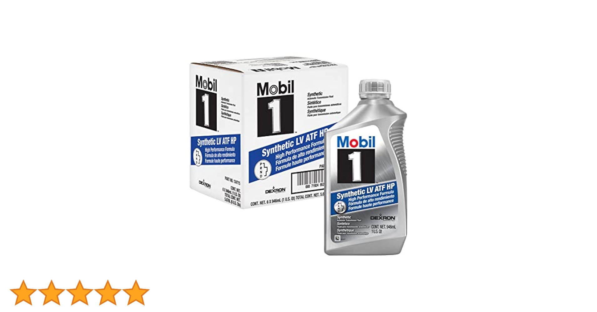 ●SACRIFICE Mobil 1 Synthetic LV ATF HP Transmission Fluid 6-Quart Case